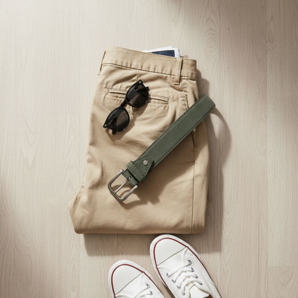 Classic Canvas Leather Belt