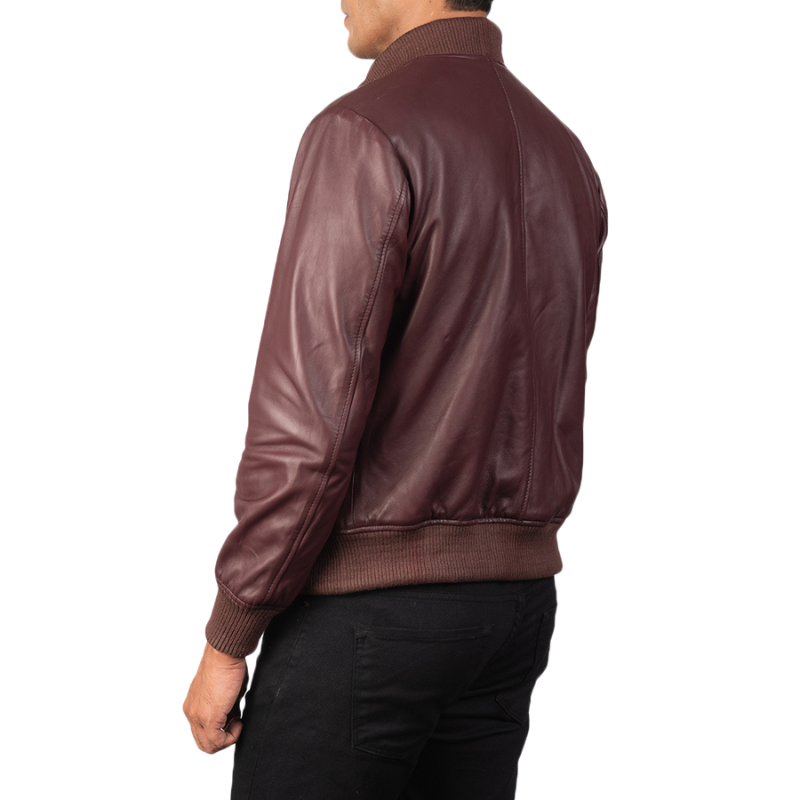 Hexal Leather Bomber Jacket