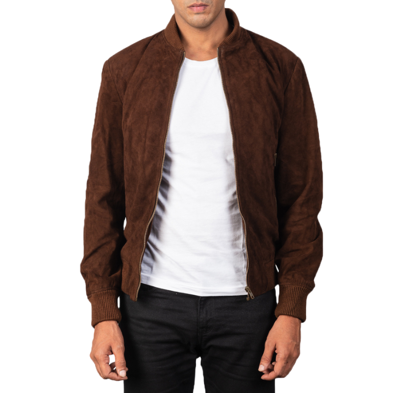 Hexal Suede Bomber Jacket