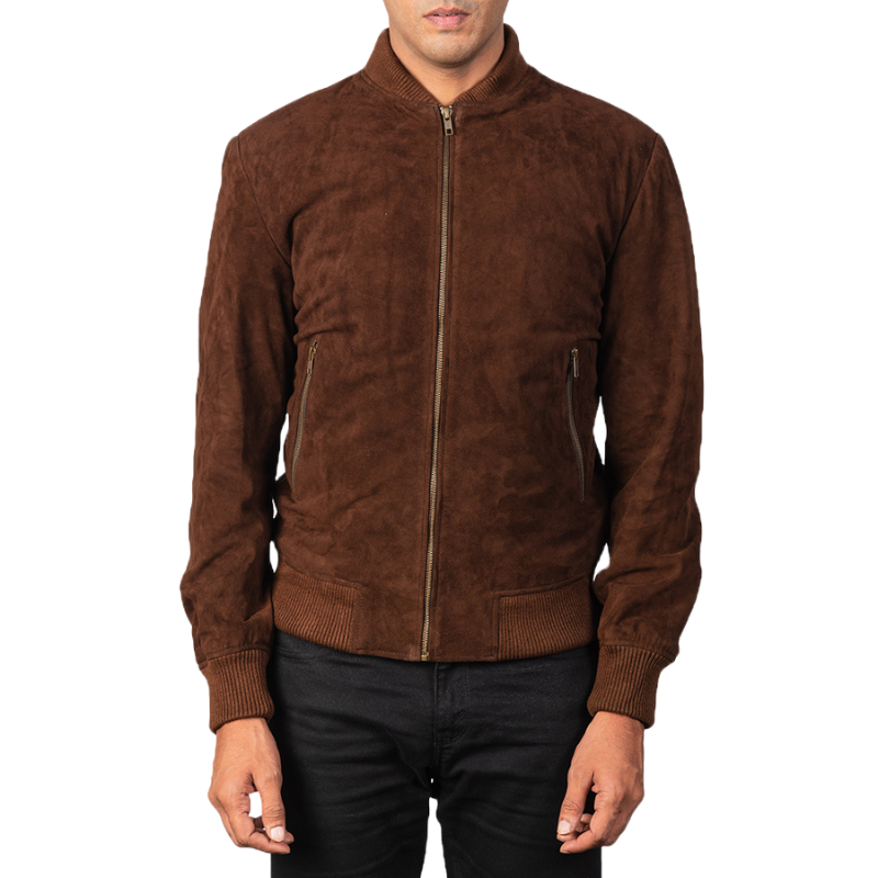 Hexal Suede Bomber Jacket