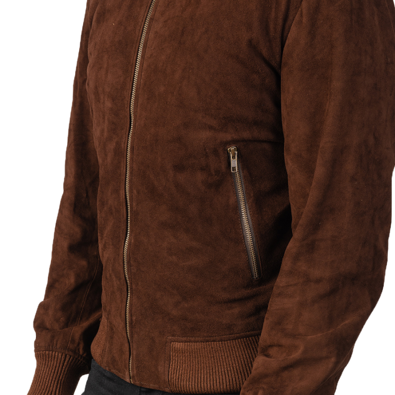 Hexal Suede Bomber Jacket