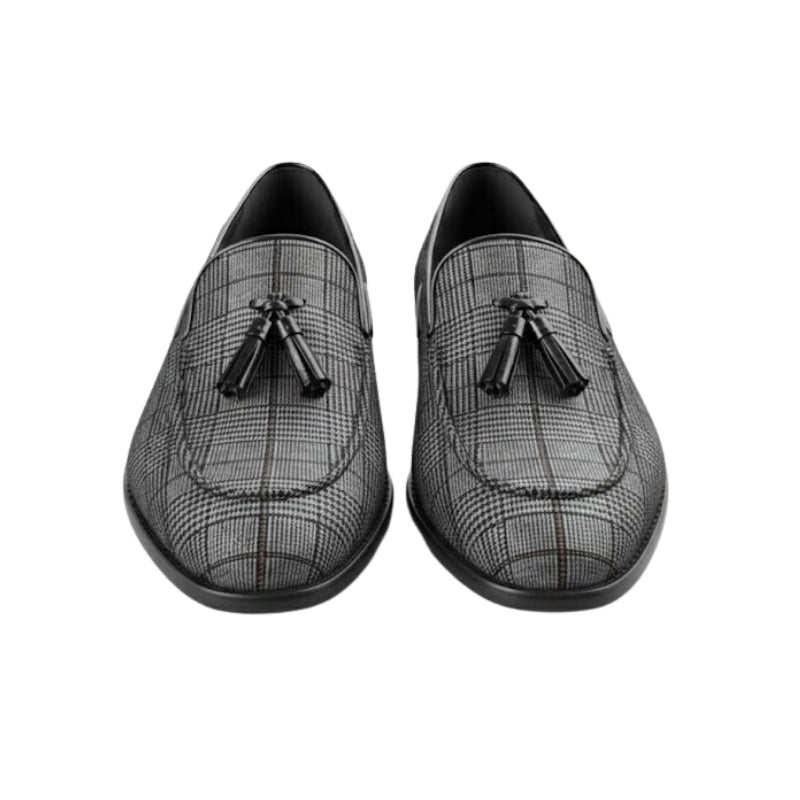 Glen Classic Check Tassel Loafers