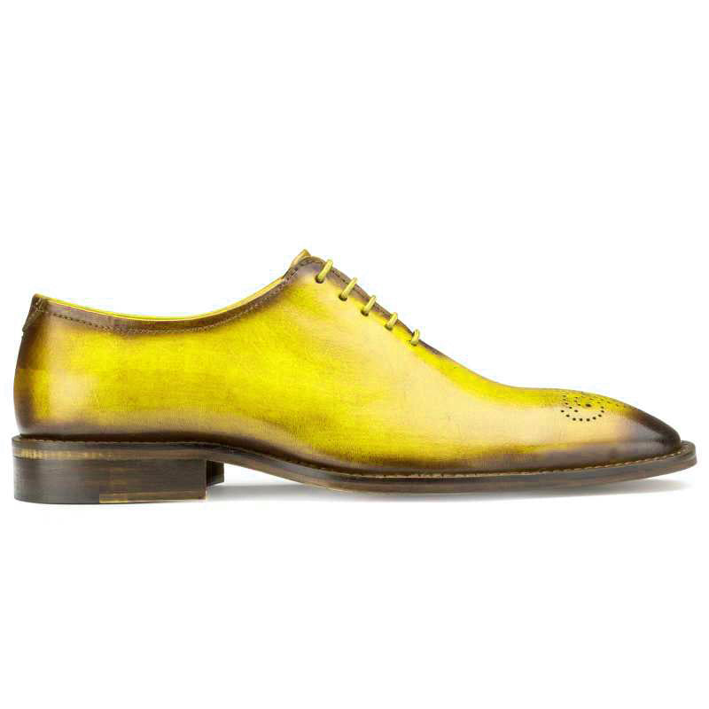 Yellowish Lace Oxford shoes