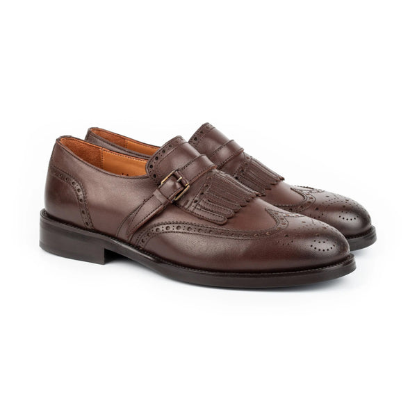 Chestnut Single Monk Strap Men s Shoes