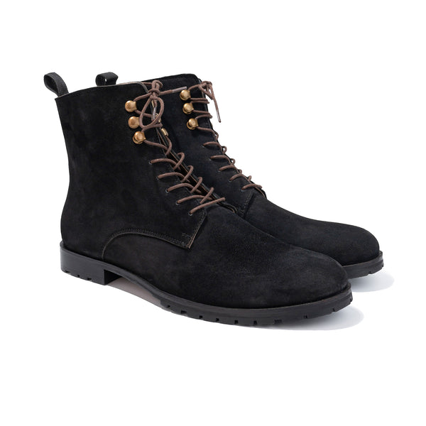 Federico Panelled Lace Up Boots