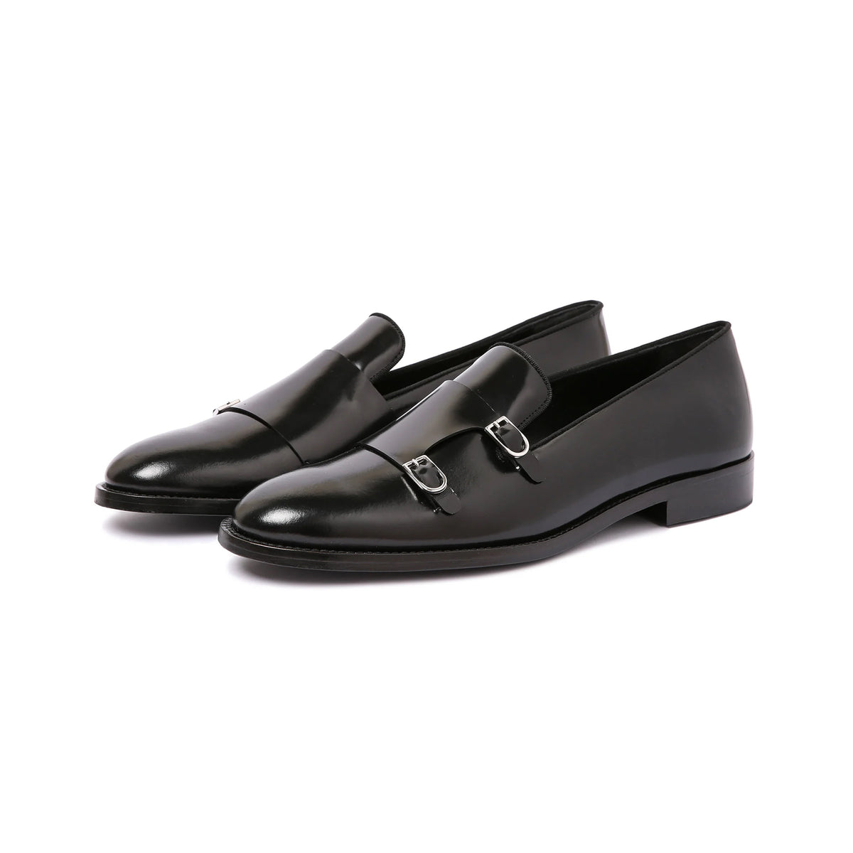 Genuine Leather Double Monk Strap Shoes display picture 1