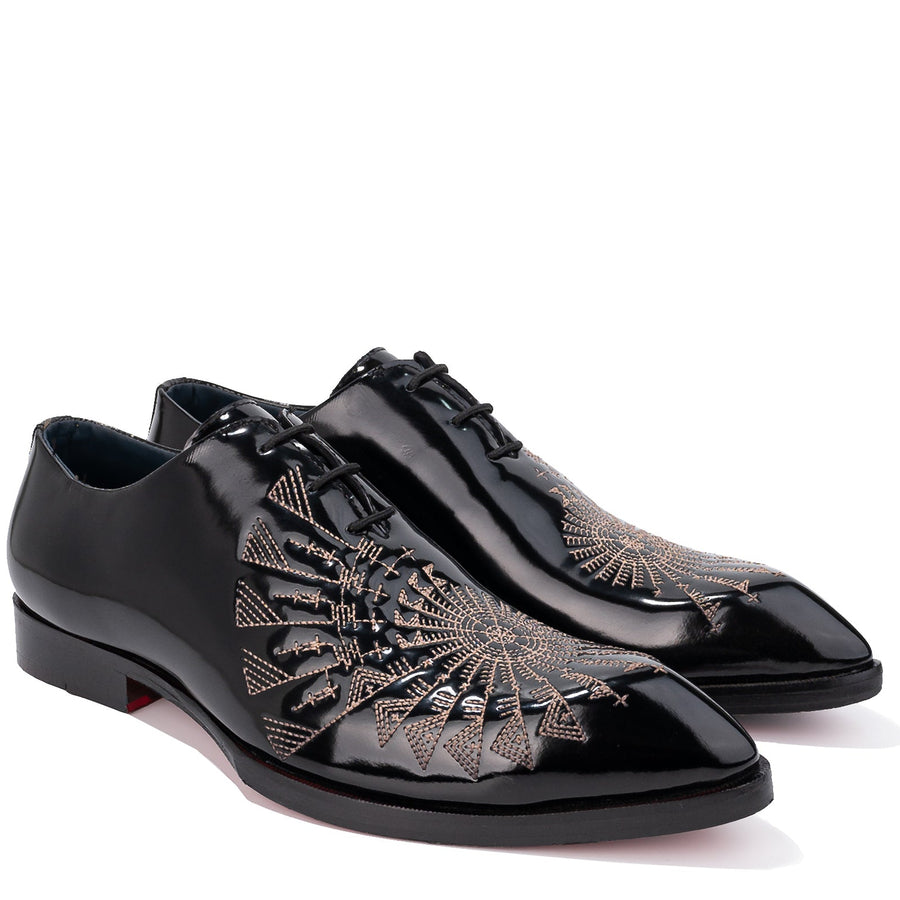 party dress shoes Men's Business Gold Black Wedding Party Shoes Formal Dress Shoes Plus Size