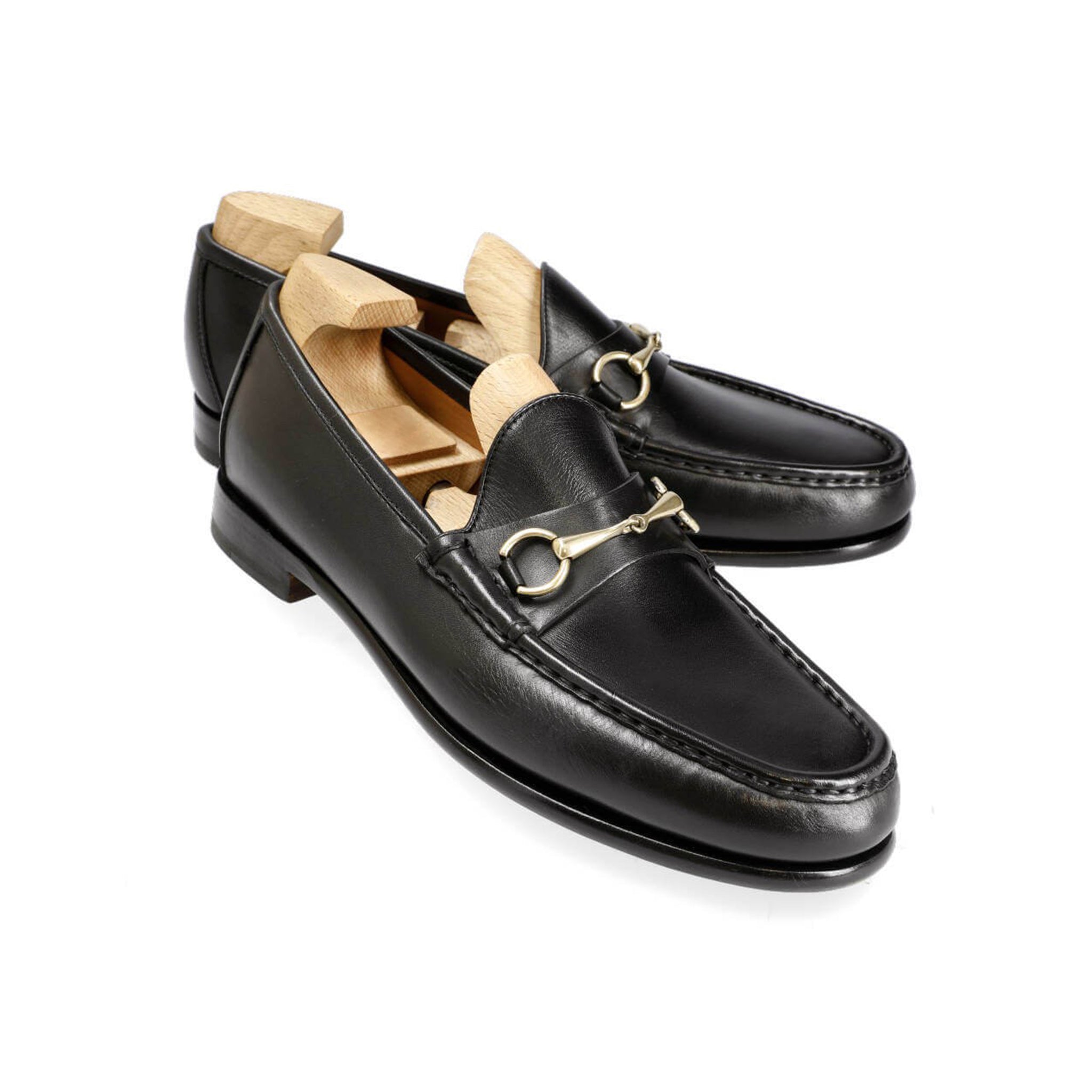 Midnight Leather Italian Loafers