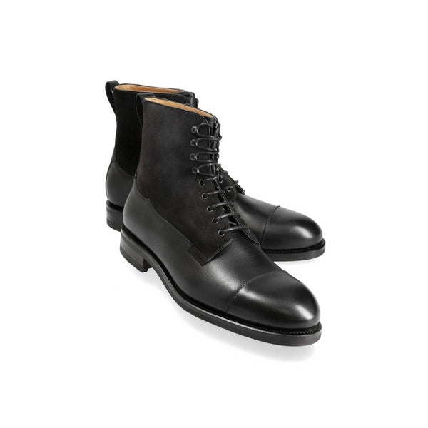 Midnight Suede High Ankle Boots