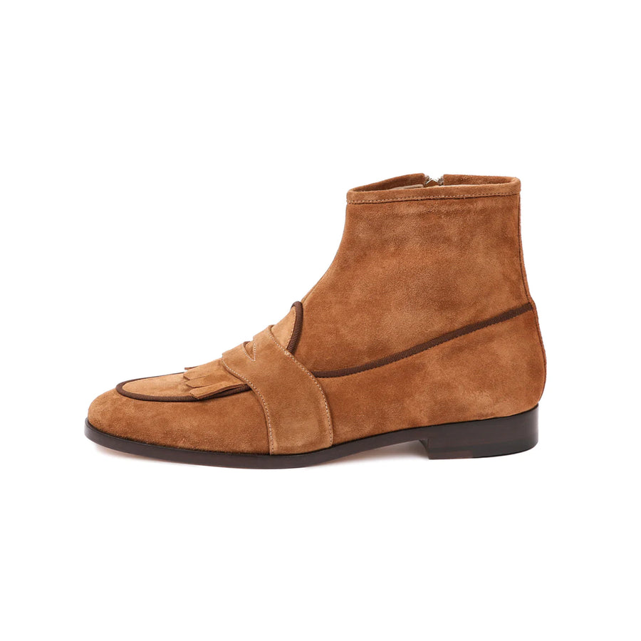 Piero Leather High Ankle Boots
