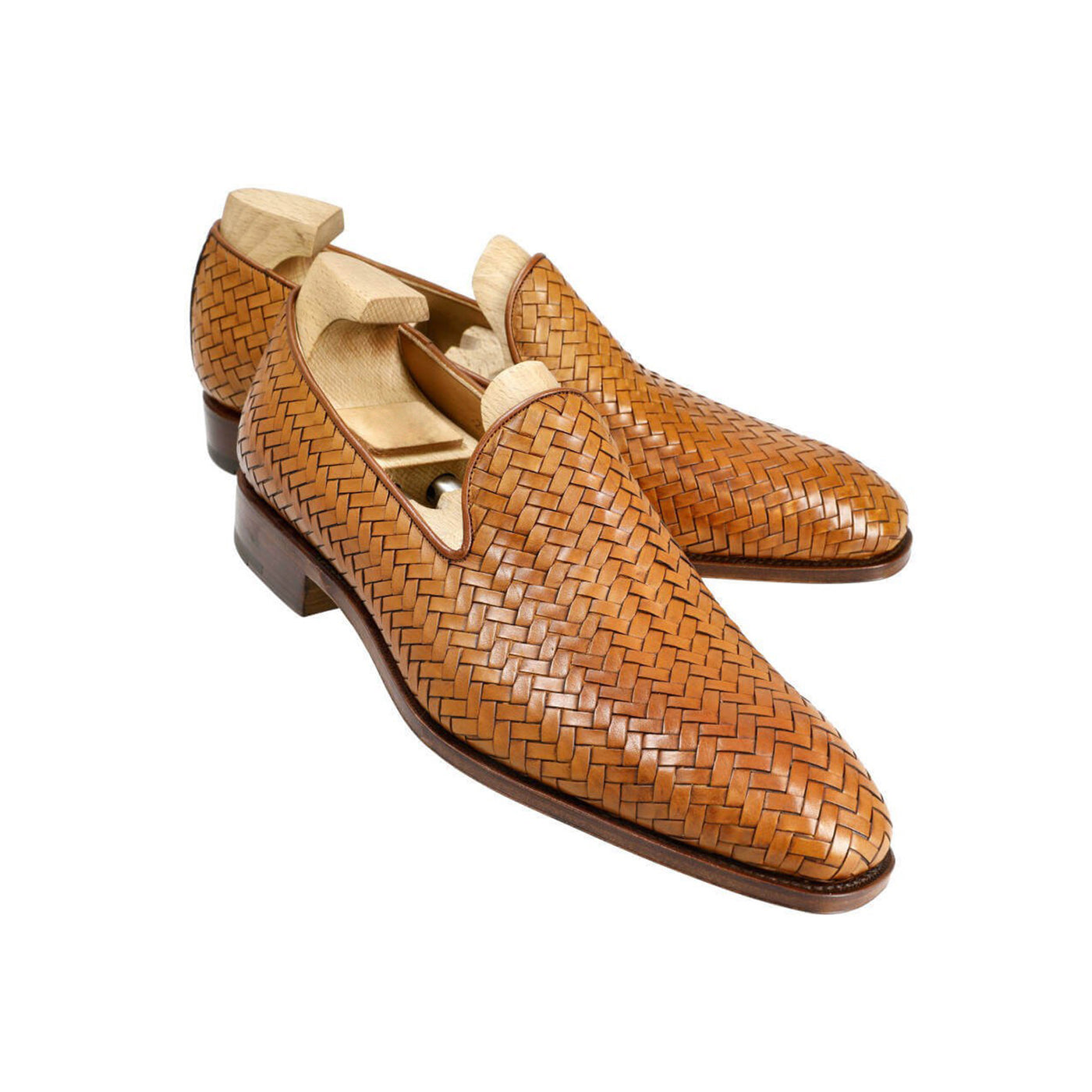 Tanned Braided Slip In Shoes