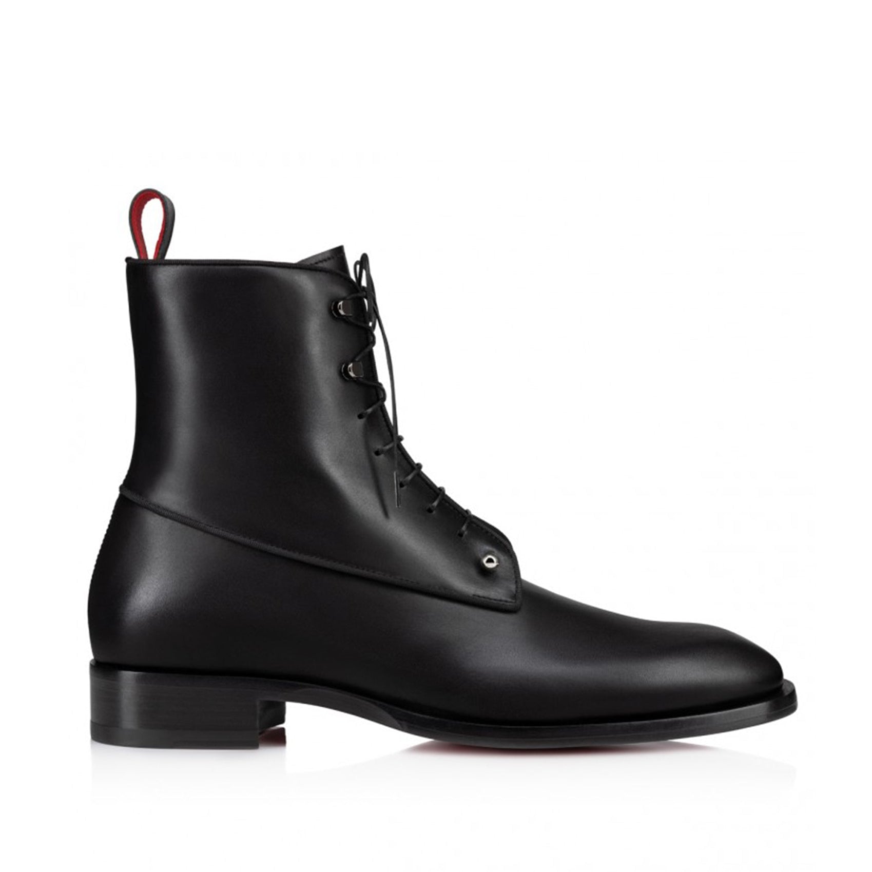 Valerio Mens Black Leather Boots