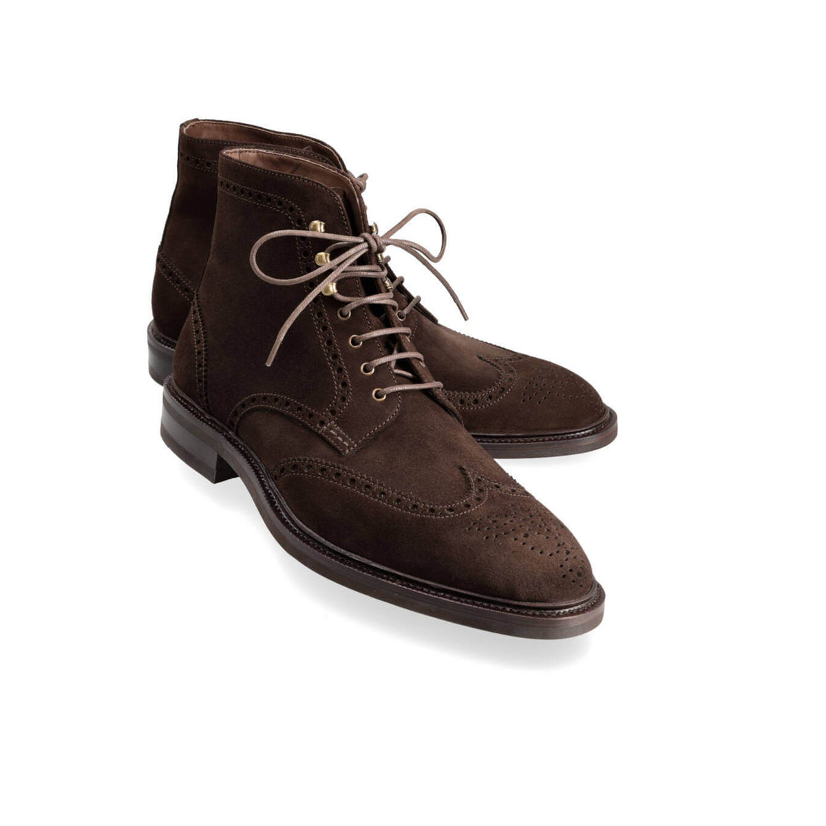 Waxed suede Eastland derby style wingtip boots 10D Wingtip Suede Work Boots main image 3