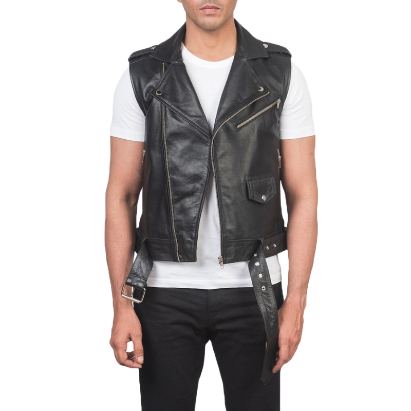 Klyden Leather Biker Vest