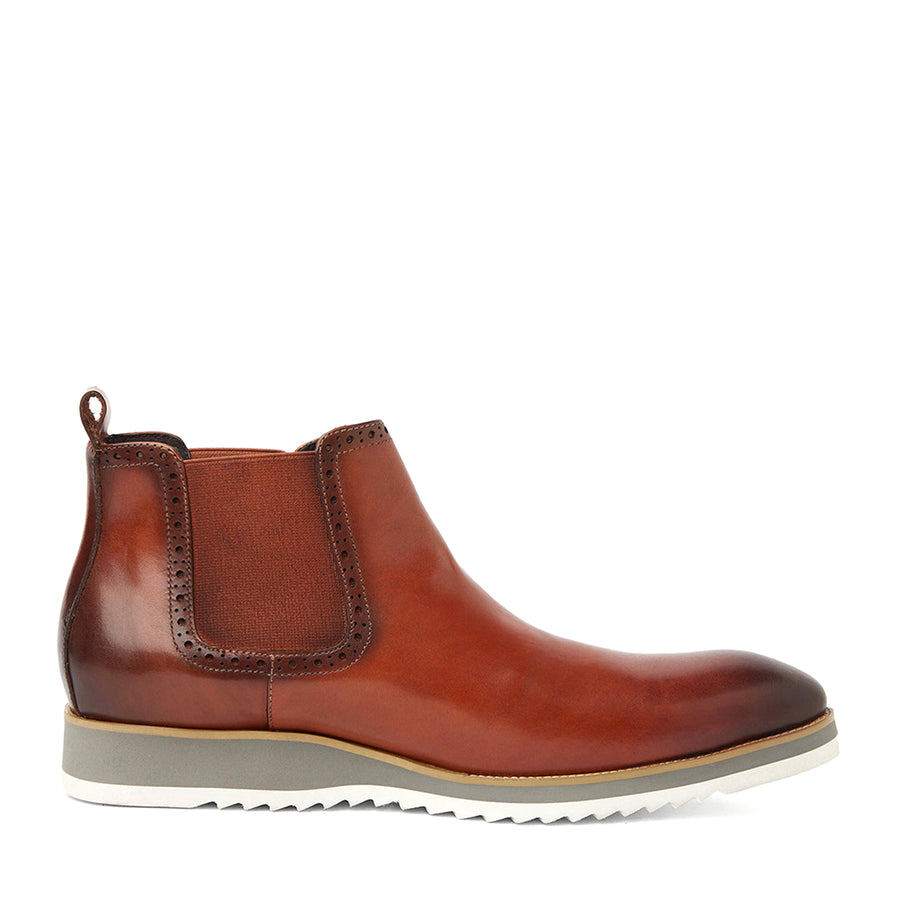 Brown Handpainted Chelsea Boots