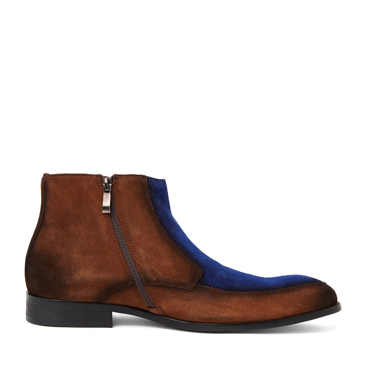 Midnight Blue Brown Chelsea Boot