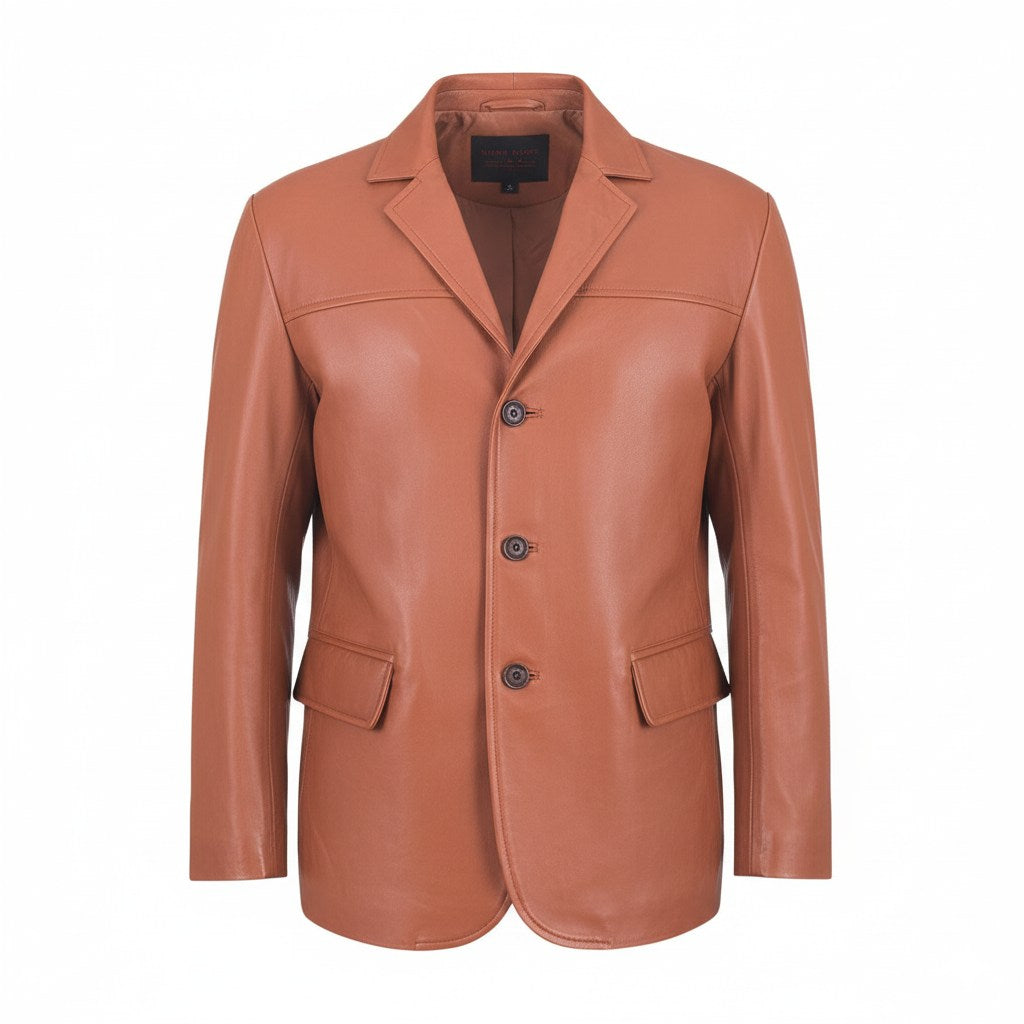 Elvora Leather Blazer