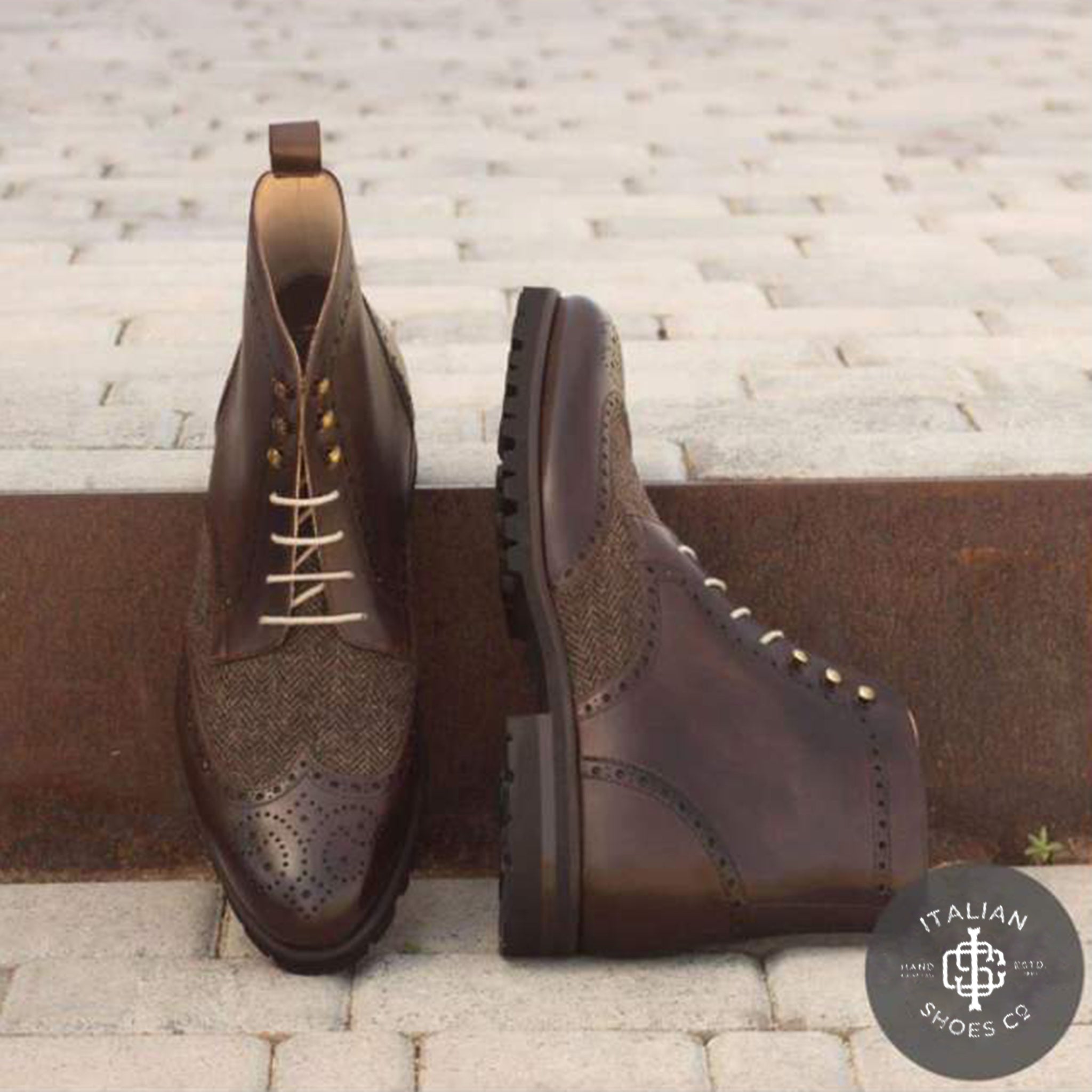 Military Brogue Boot