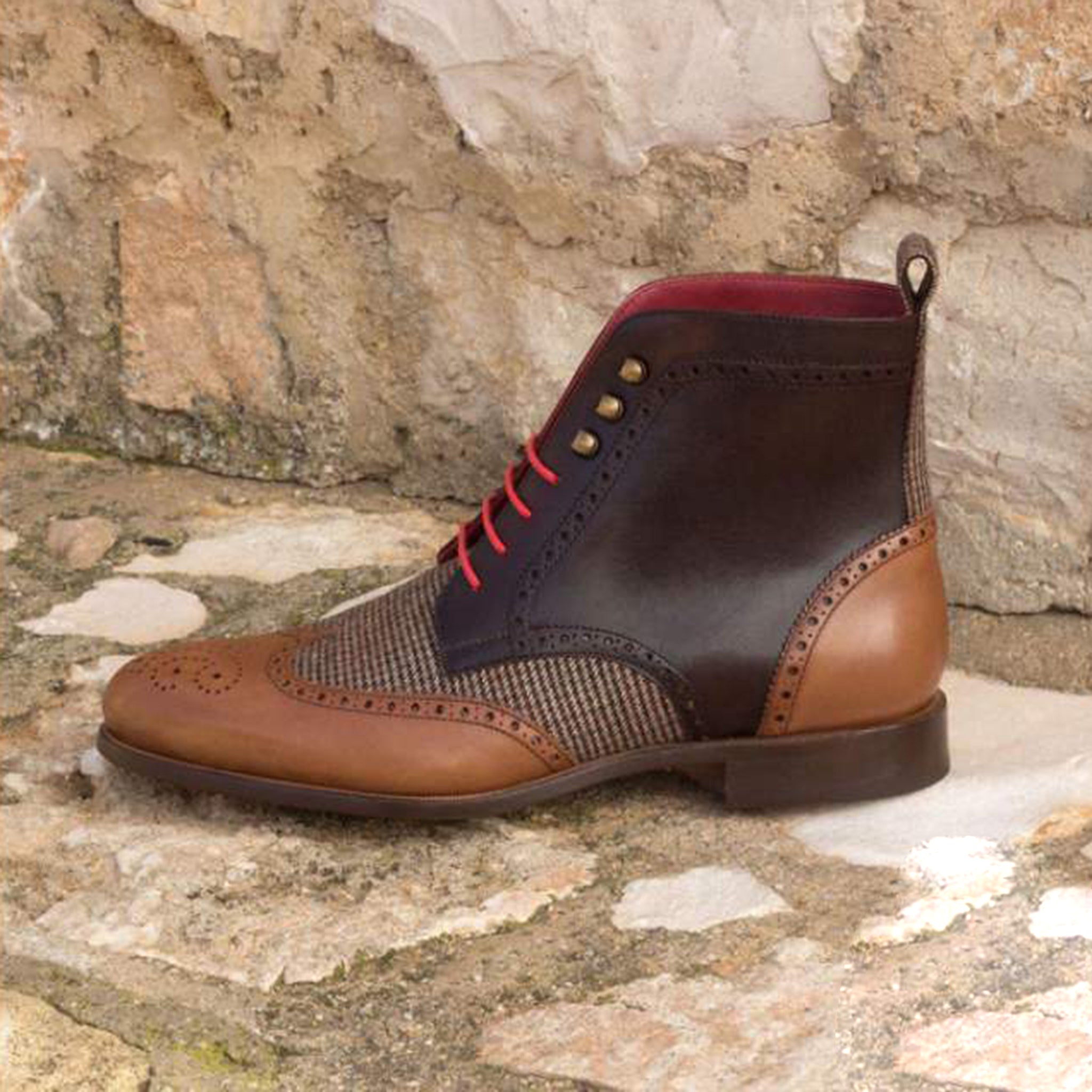 Military Brogue Boots