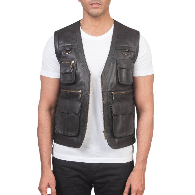 Clydus Leather Vest