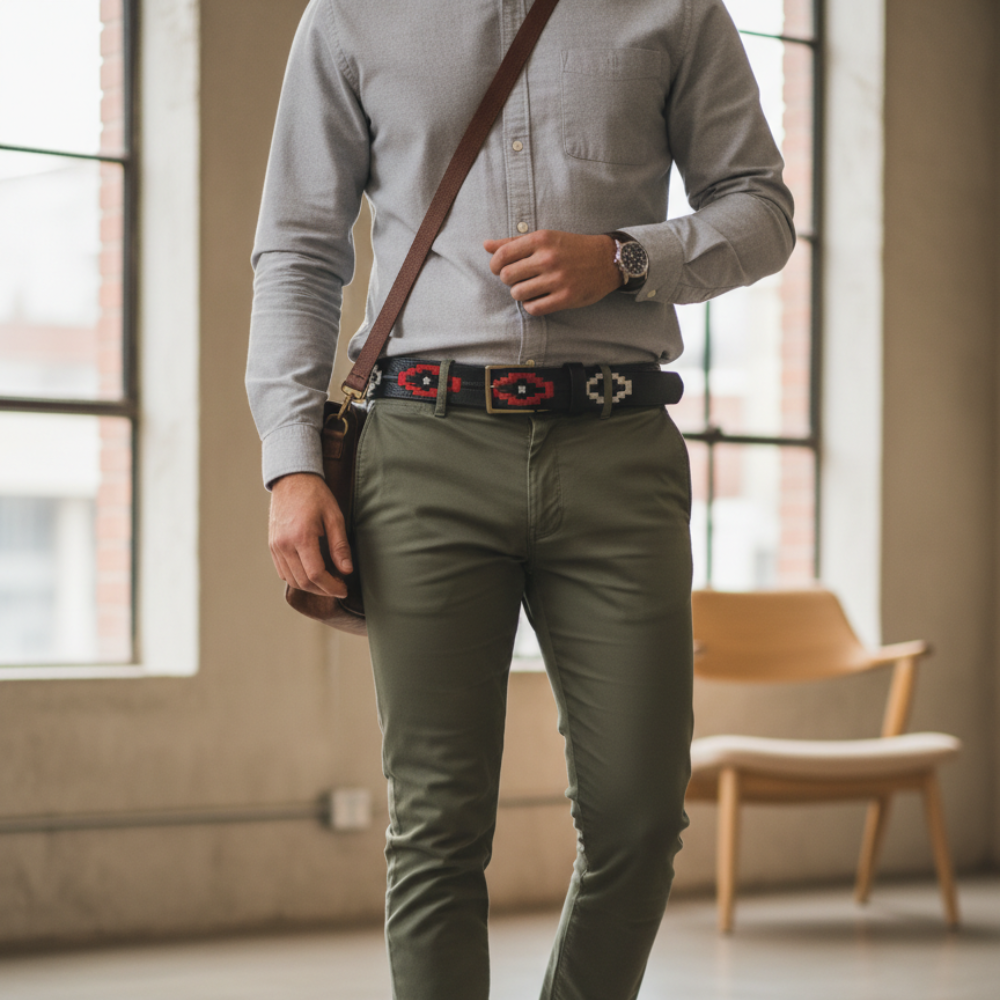 Crimson Thread Legacy Grain Leather Belt