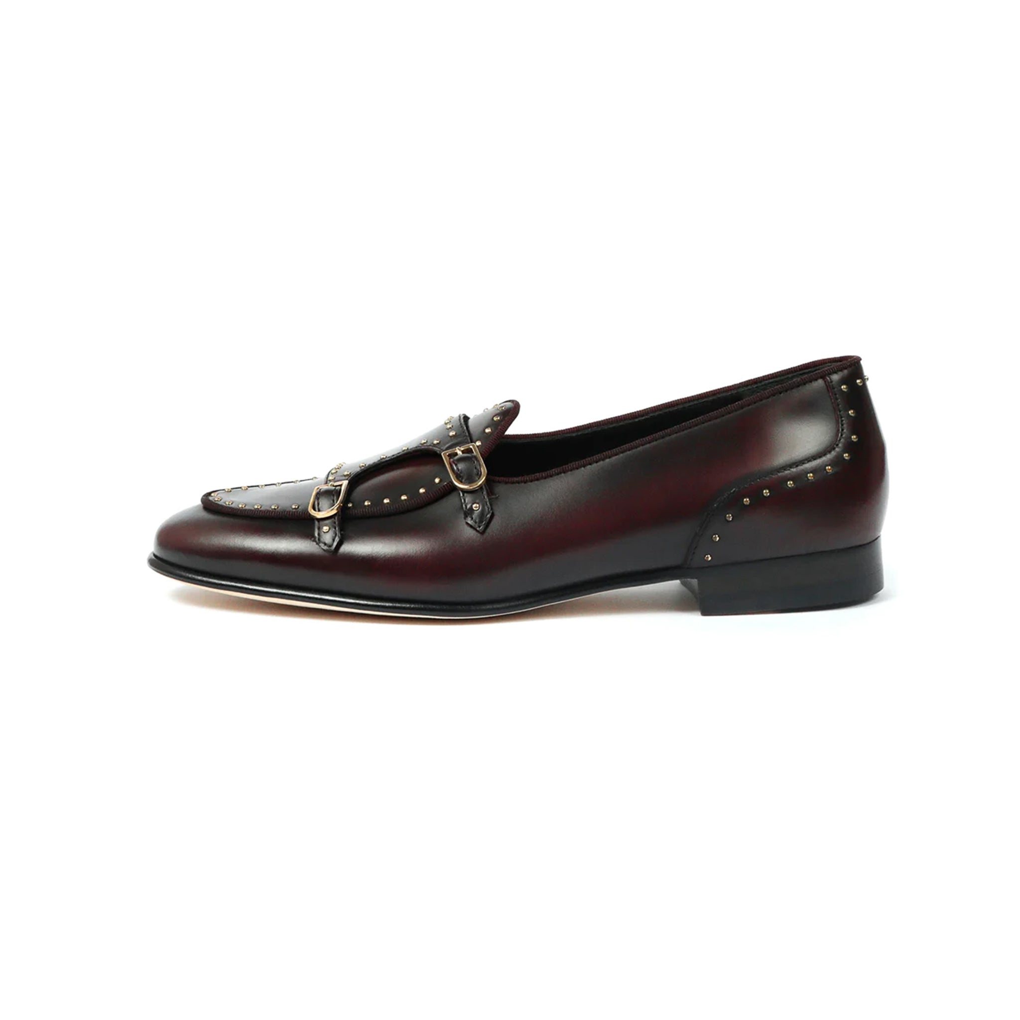 Studded Double Monk Strap Shoes