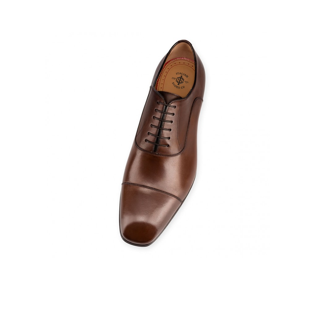 Lustrous Luna Leather Lace-Up Oxford Shoes