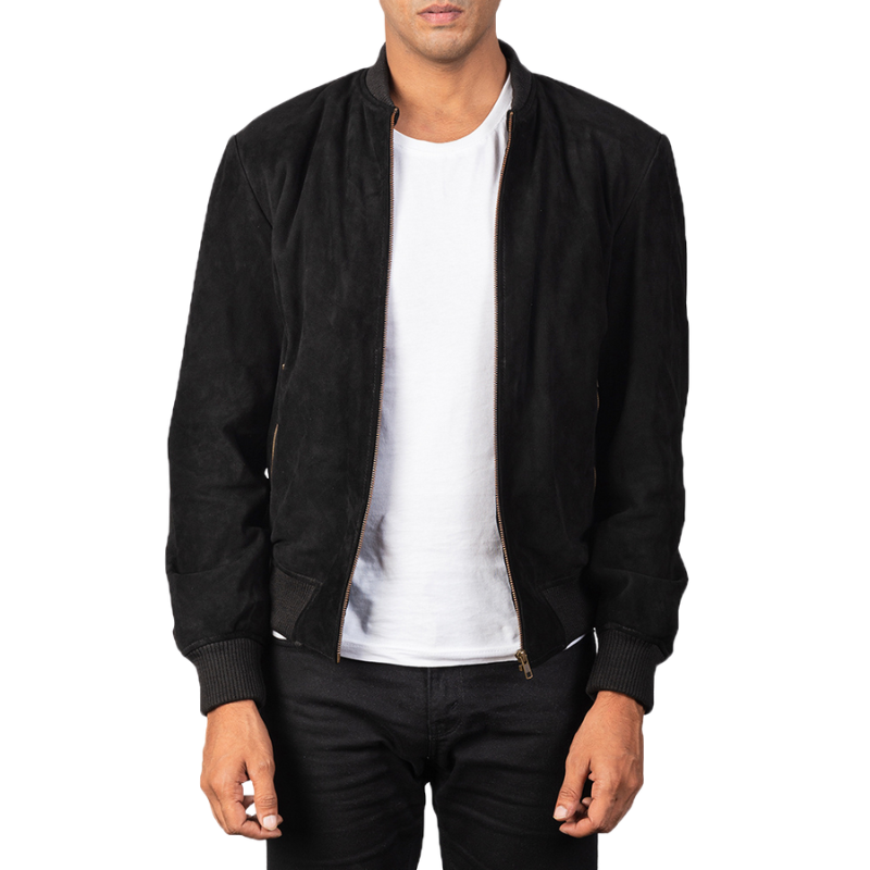 Hexal Suede Bomber Jacket