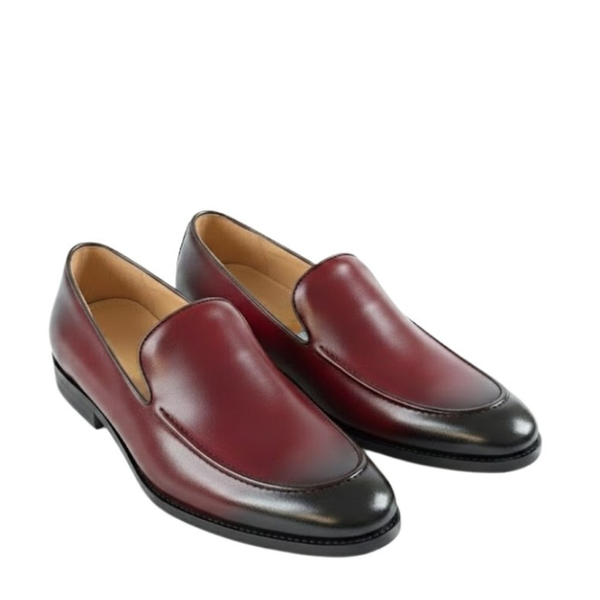 Regal Bordeaux Fade Leather Loafers