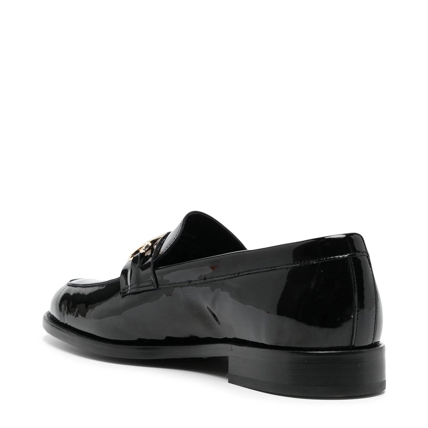 Black Patent Leather Party Wear Loafers