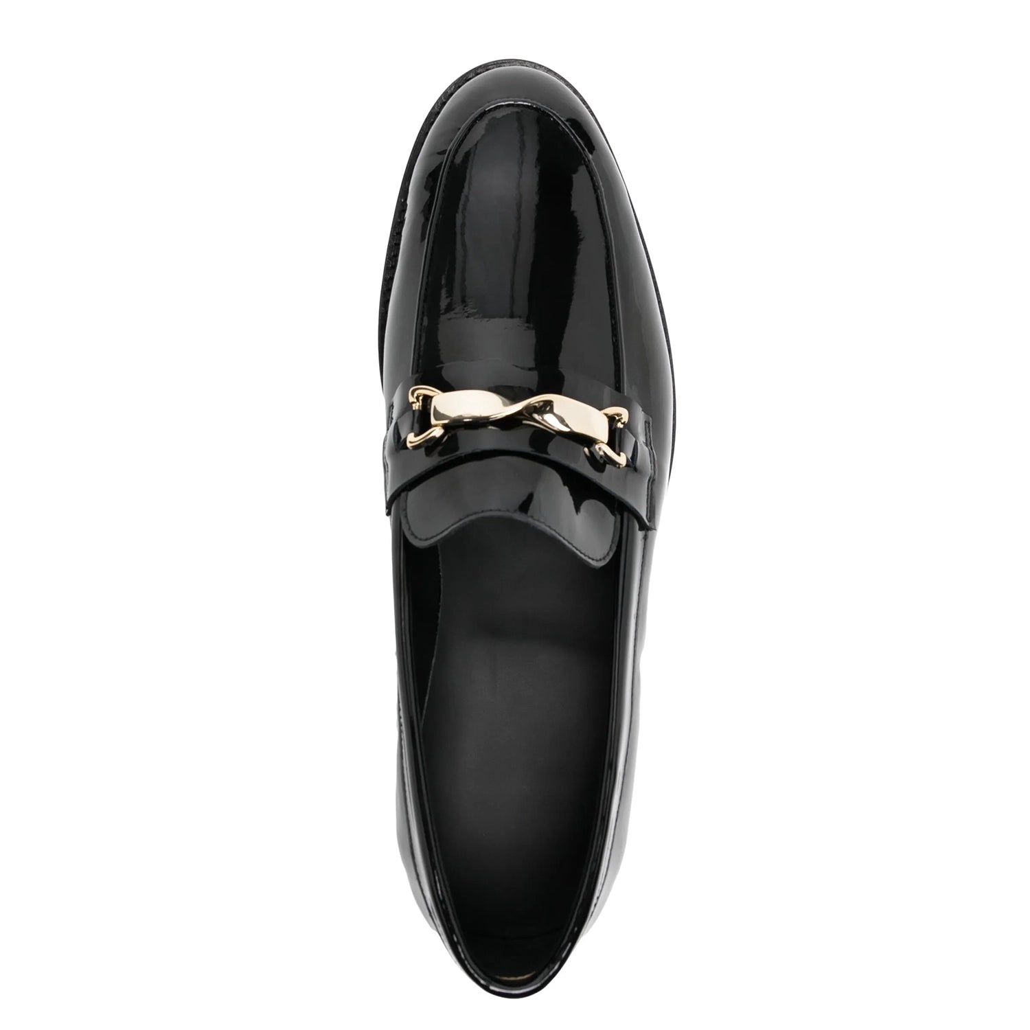 Black Patent Leather Party Wear Loafers