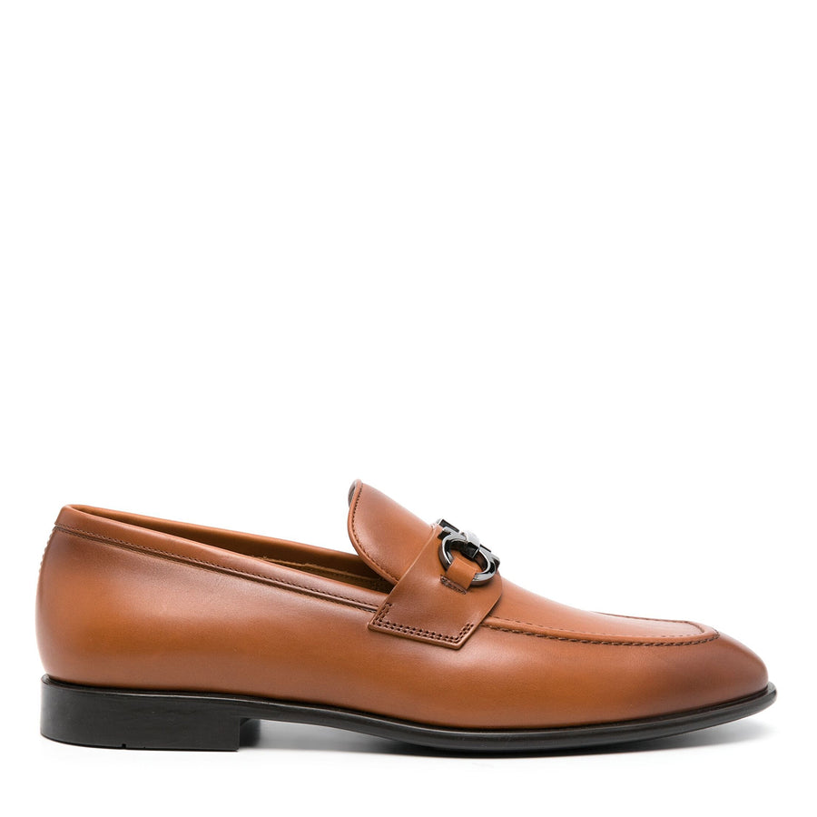 Tan leather Horsebit Loafers
