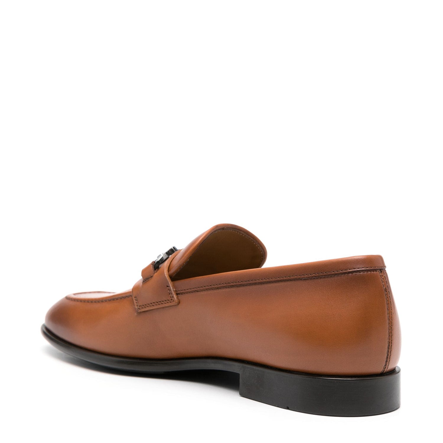 Tan leather Horsebit Loafers