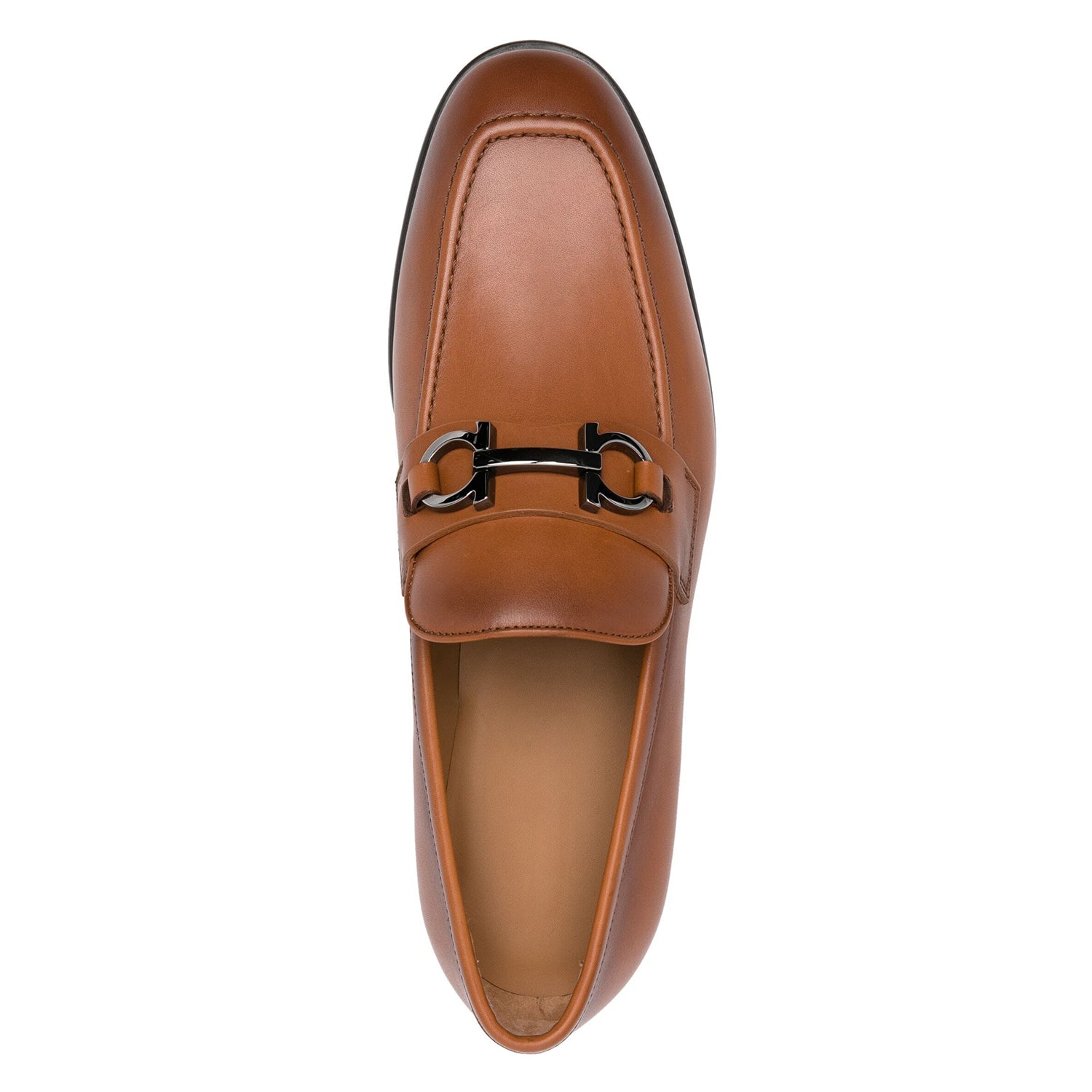 Tan leather Horsebit Loafers