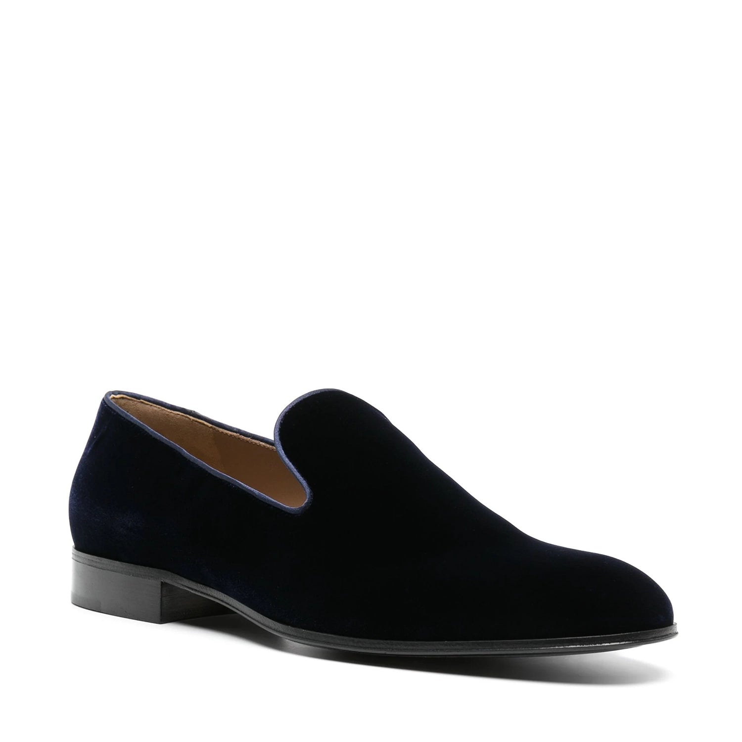 Blue Italian Velvet Loafers