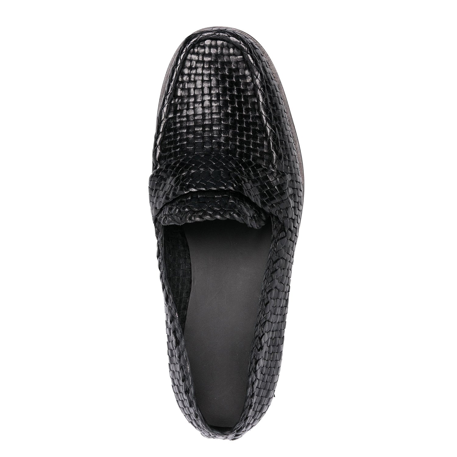 Interwoven-Design Leather Loafers