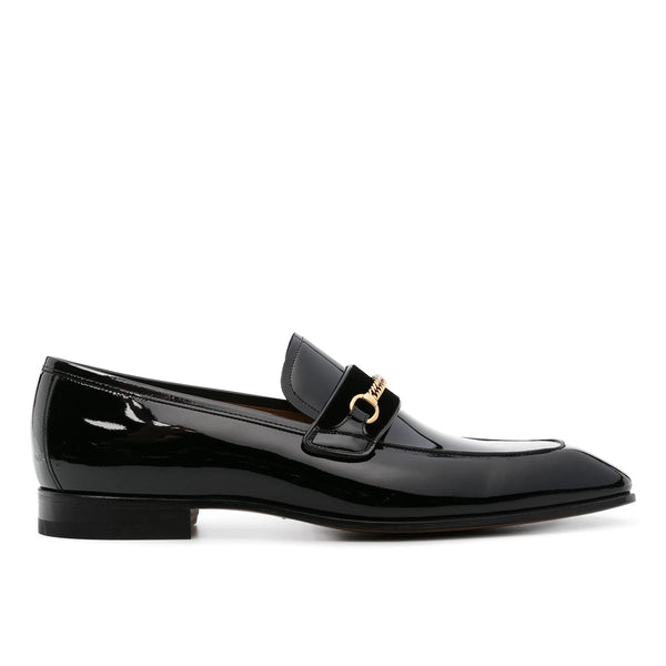 Bailey Chain leather loafers