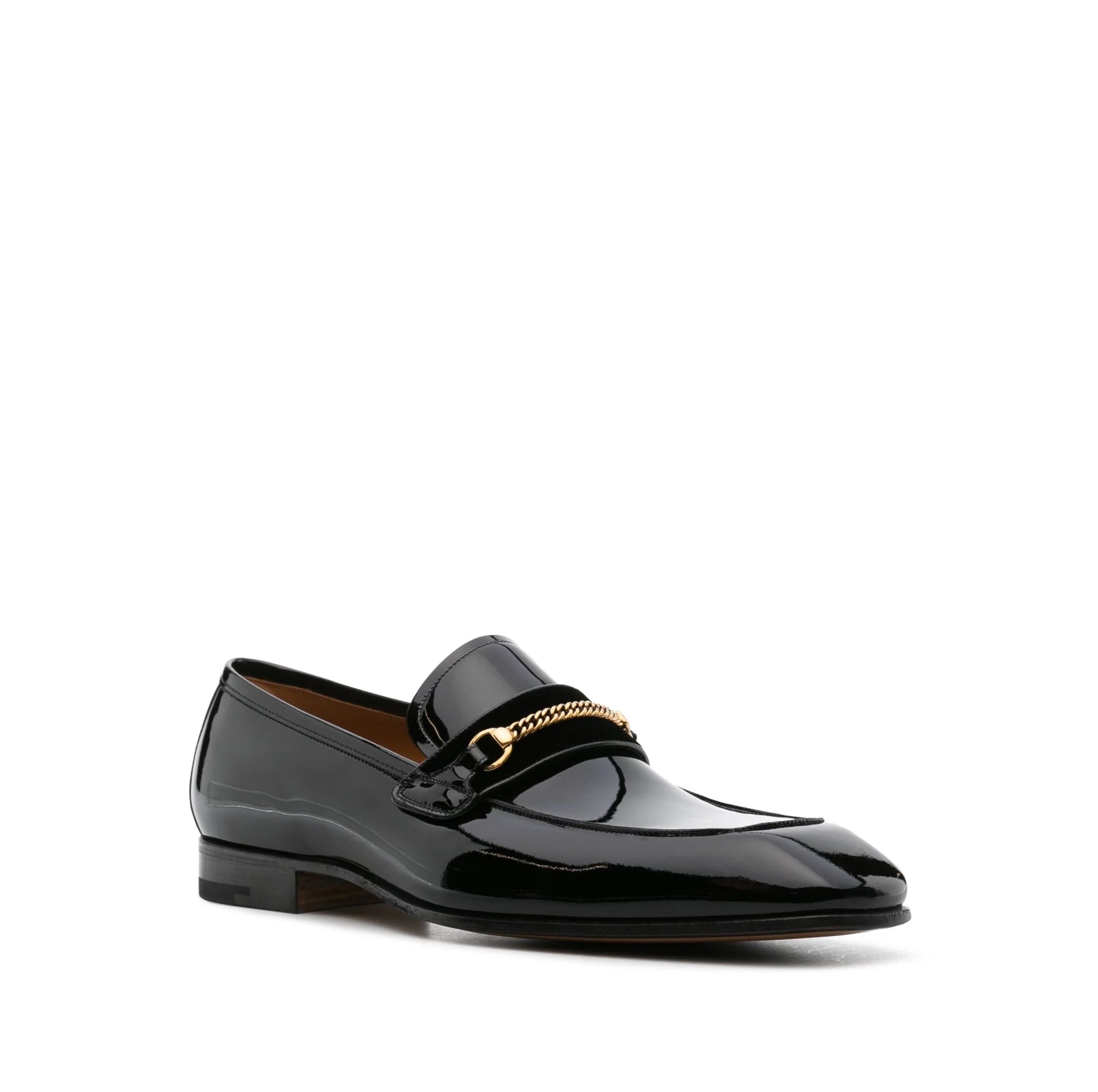 Bailey Chain leather loafers