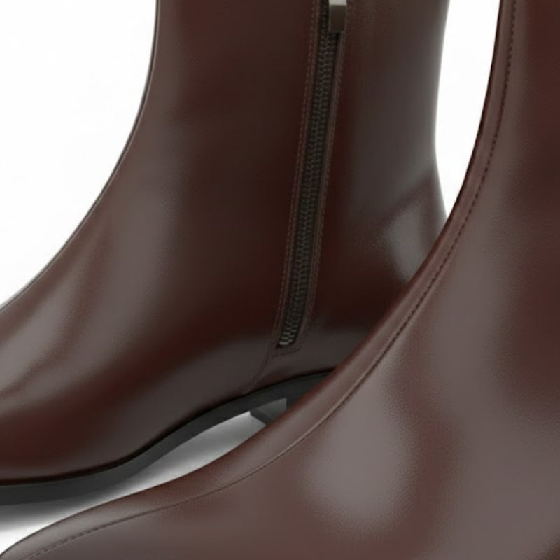 Sovereign Luxury Zip Ankle Boots