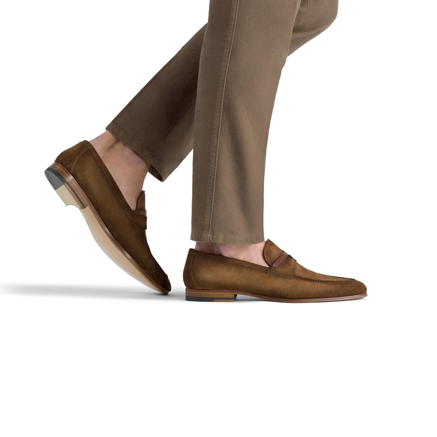 Suede Sasso Utilizes Classic Penny Loafer