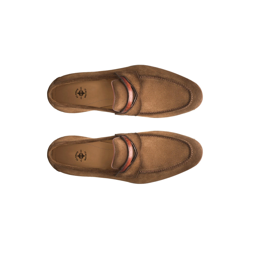 Suede Sasso Utilizes Classic Penny Loafer