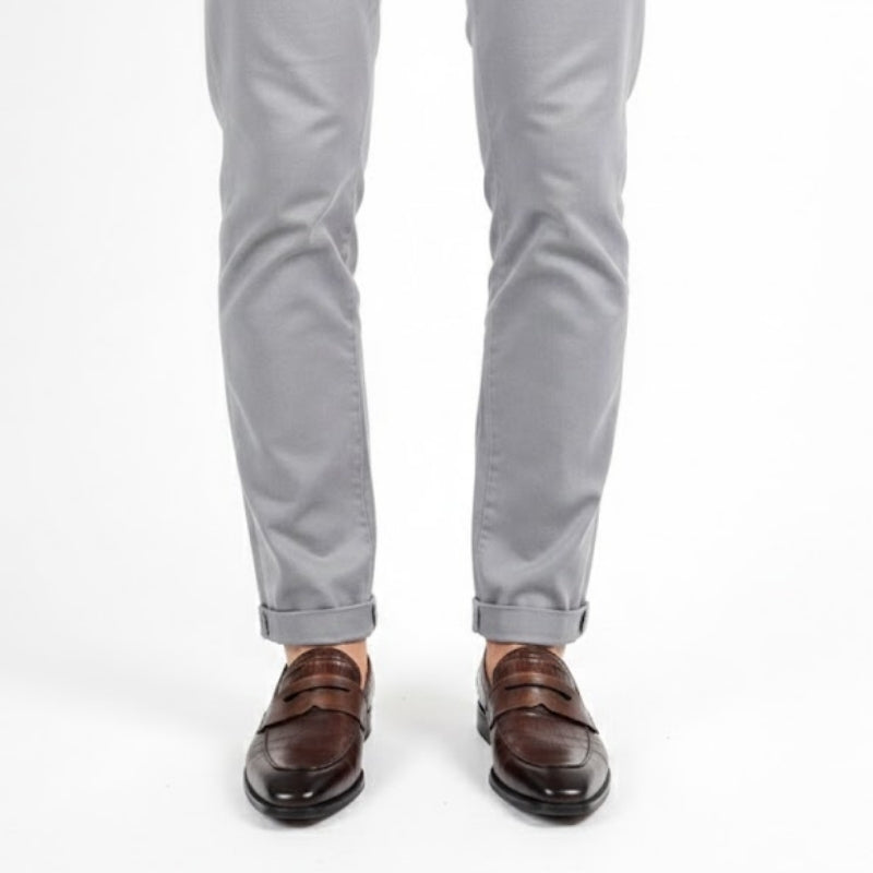 Croc Panel Classic Penny Loafers