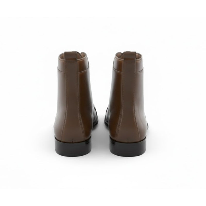 Cavalier Mocha Lace-Up Dress Boots