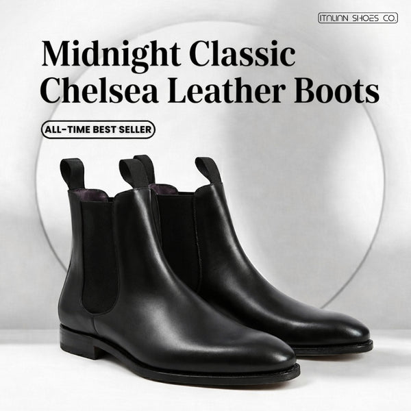 Midnight Classic Chelsea Leather Boots