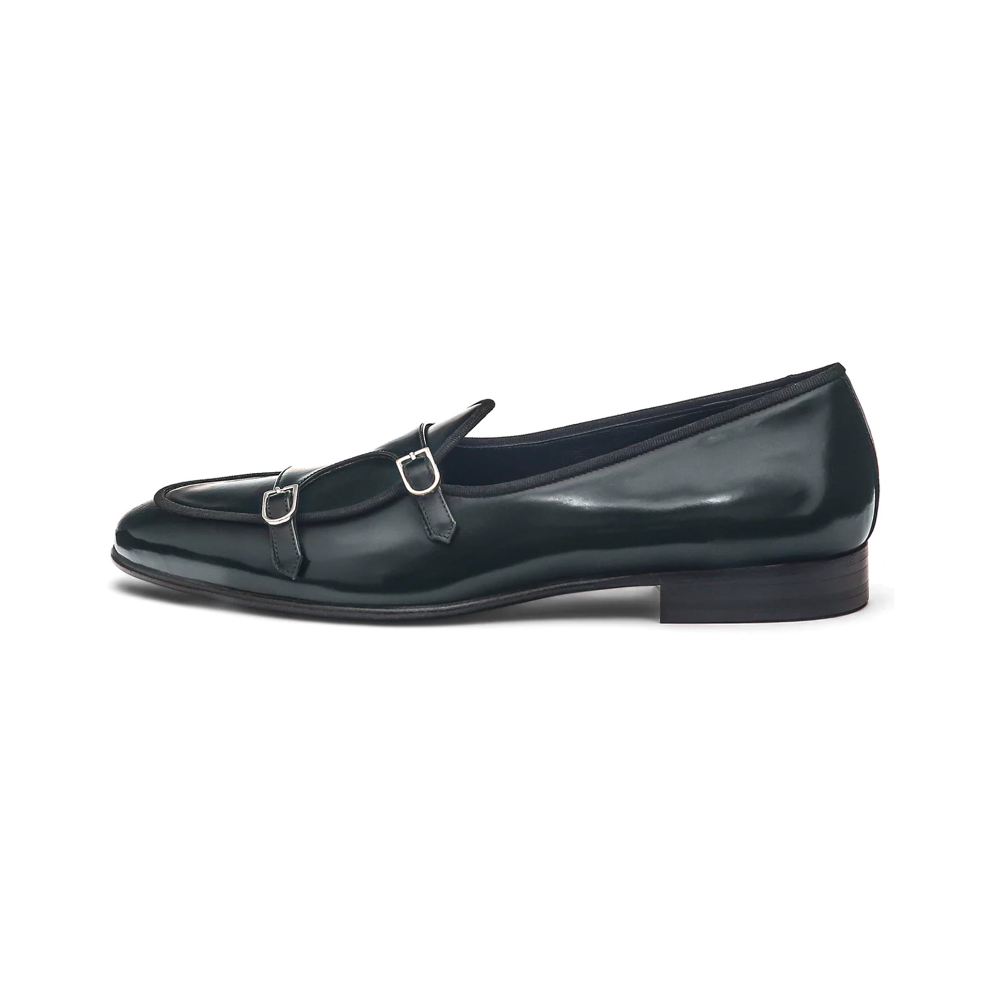 Classic Leather Double Monk Strap Shoes – Italian Shoes Company