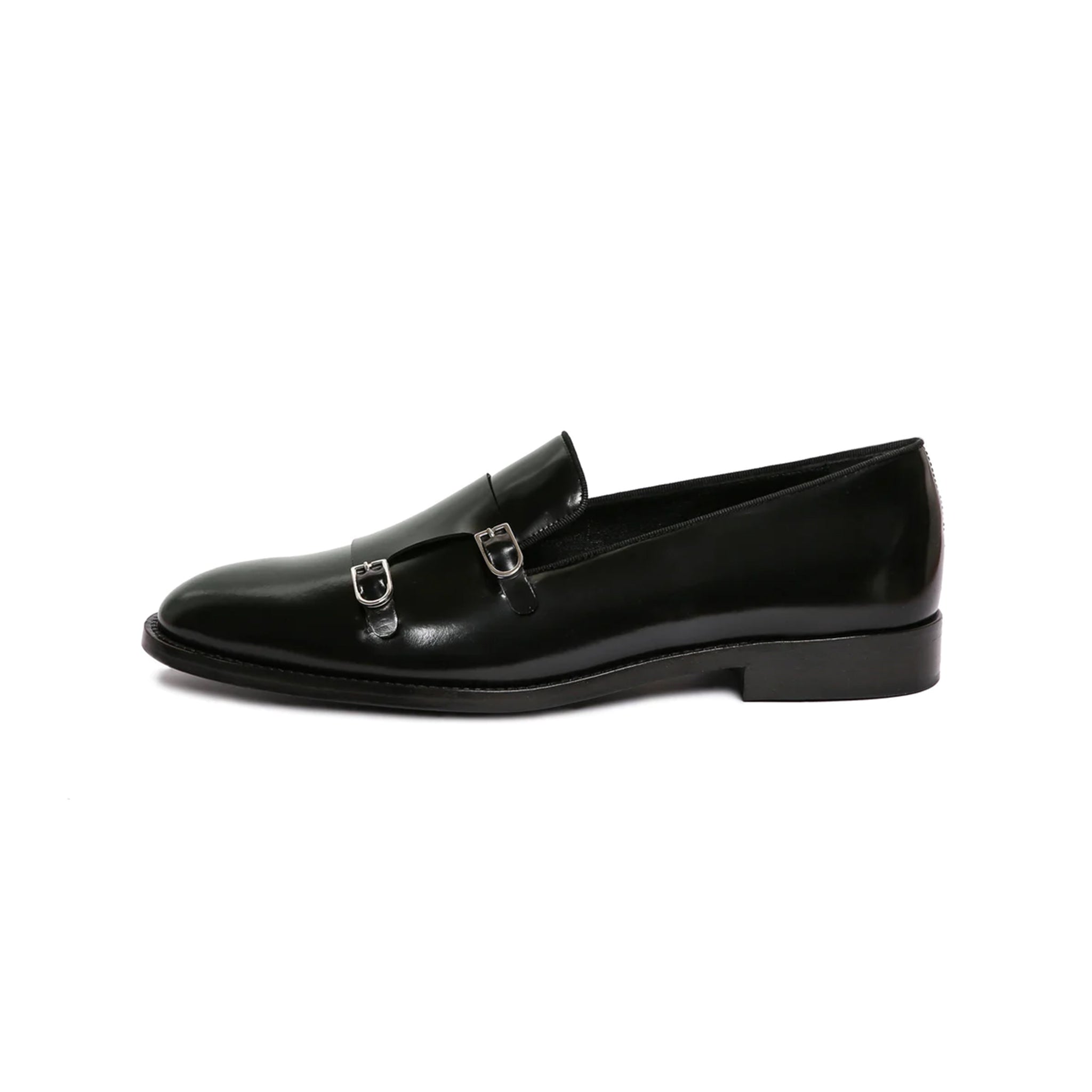 Patent leather monk strap shoes best sale