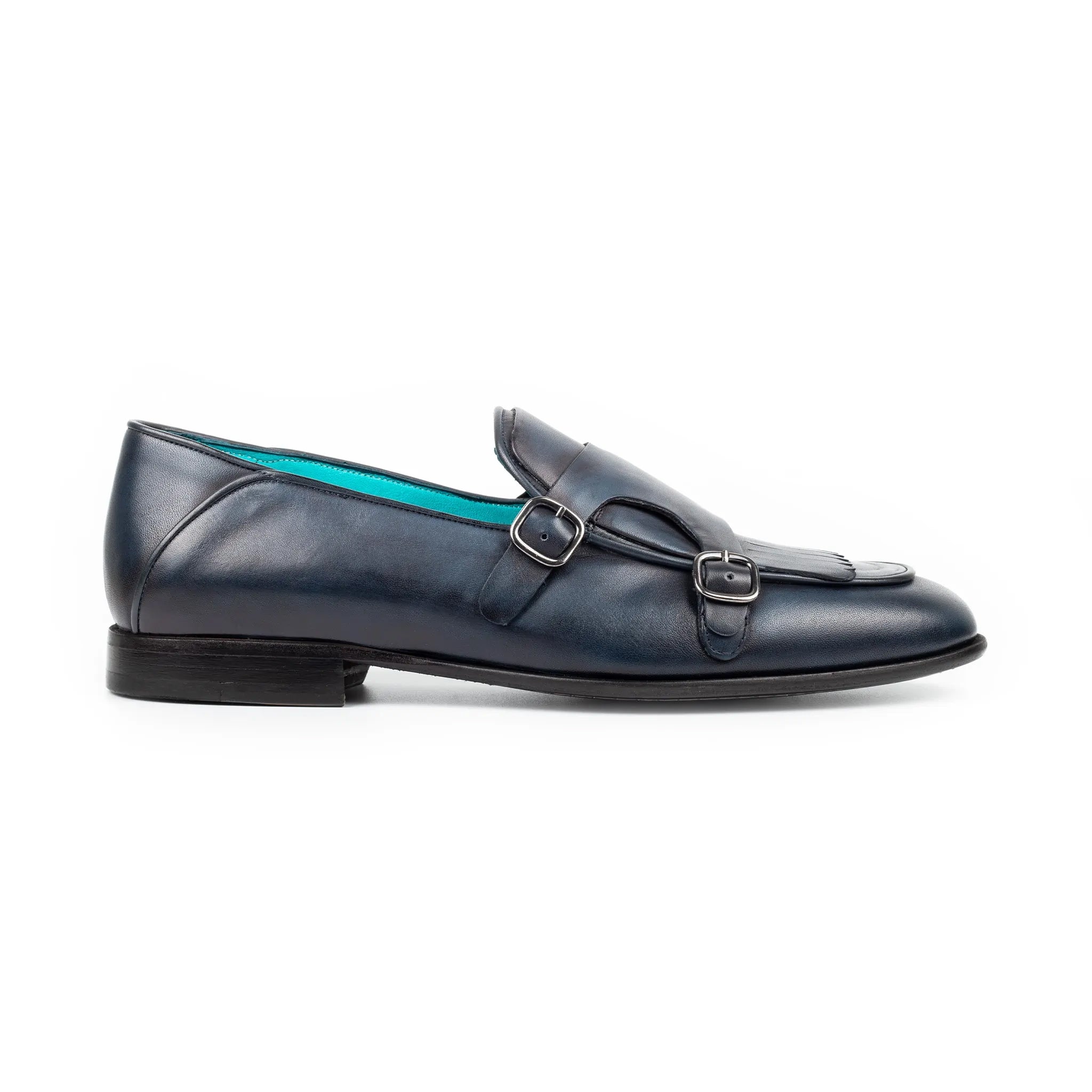 Leather Double Monk Strap Formal Shoes
