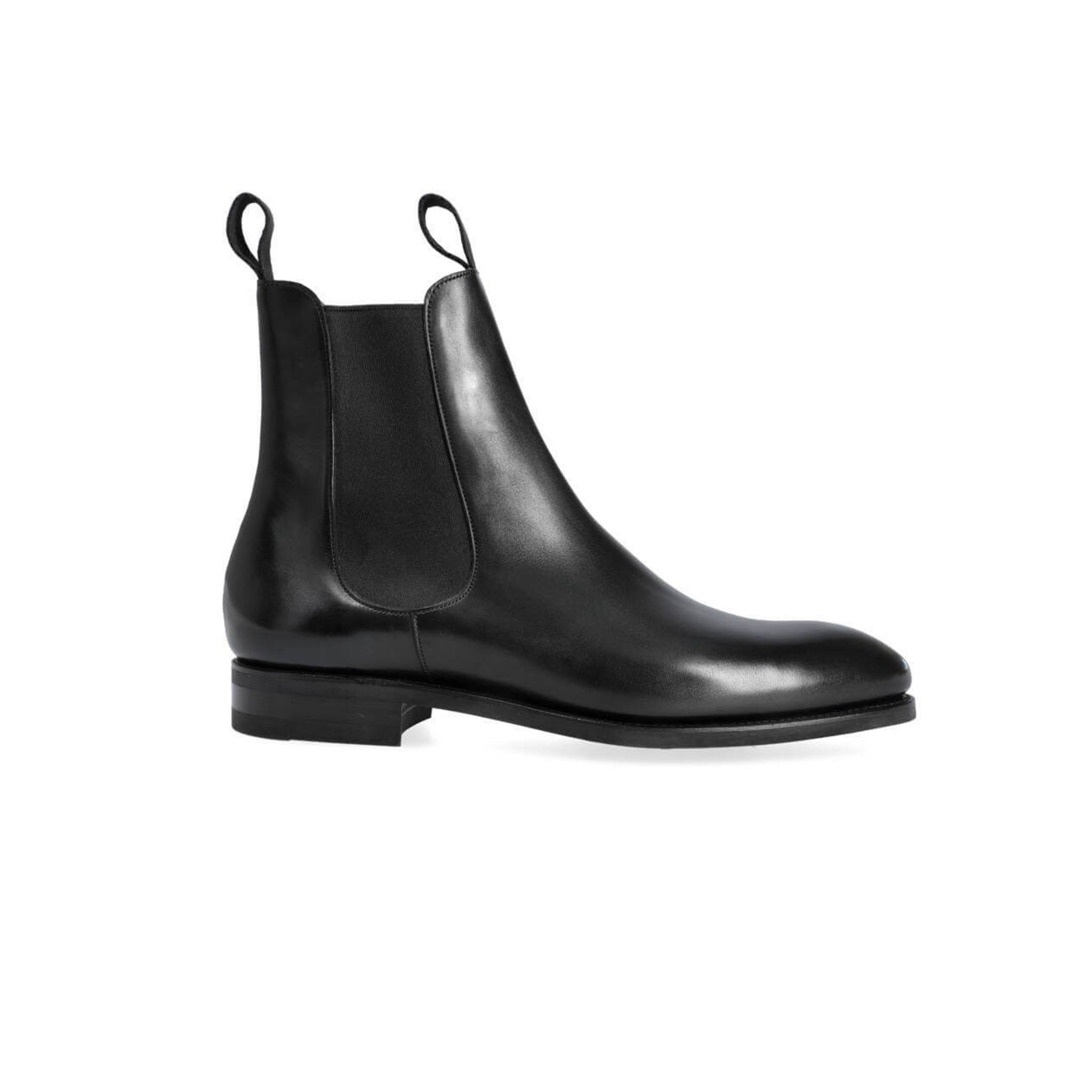 Midnight Classic Chelsea Black Leather Boots