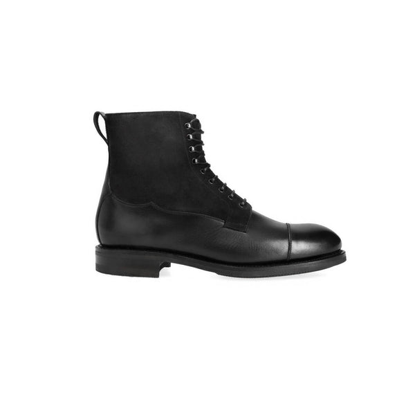 Midnight Suede High Ankle Boots