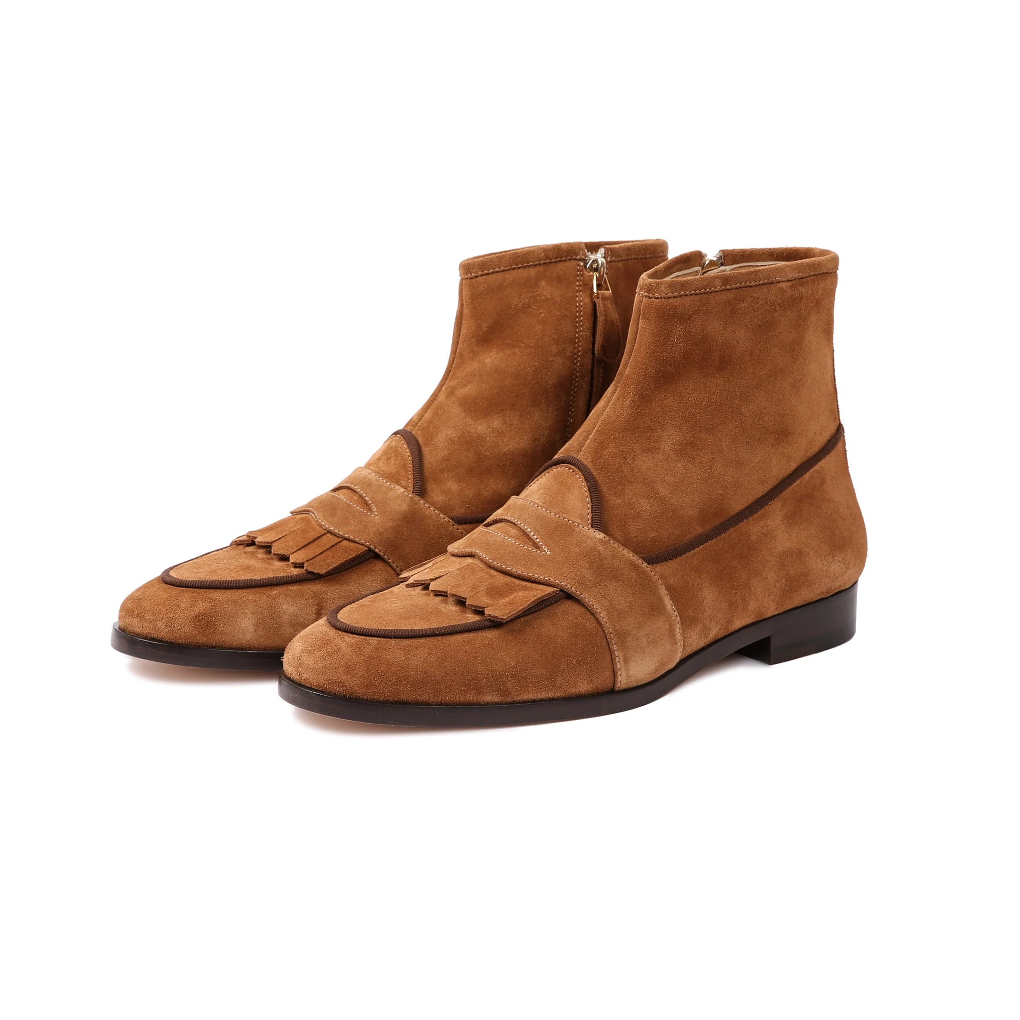 Piero Leather High Ankle Boots